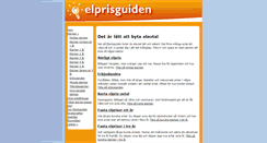 Desktop Screenshot of elprisguiden.se