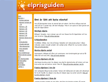 Tablet Screenshot of elprisguiden.se